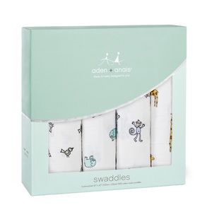 Aden and Anais Jungle Jam Swaddles - 4 Pack